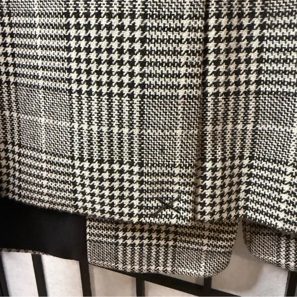 Rachel Zoe NWT Plaid Blazer in Black and White Medium - Picture 6 of 8